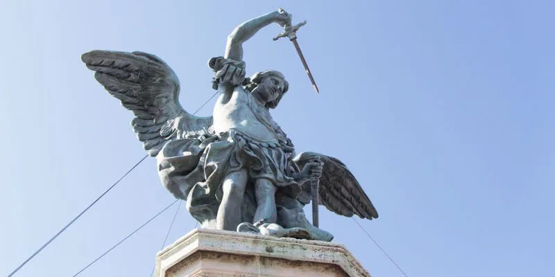 Engel oben auf der Engelsburg