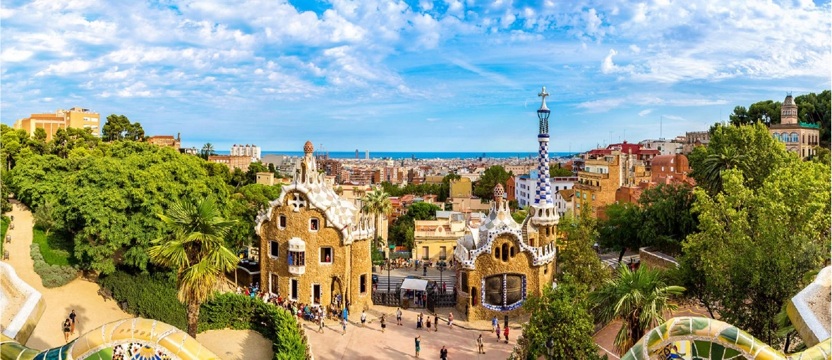 Barcelone Park Güell Aussicht