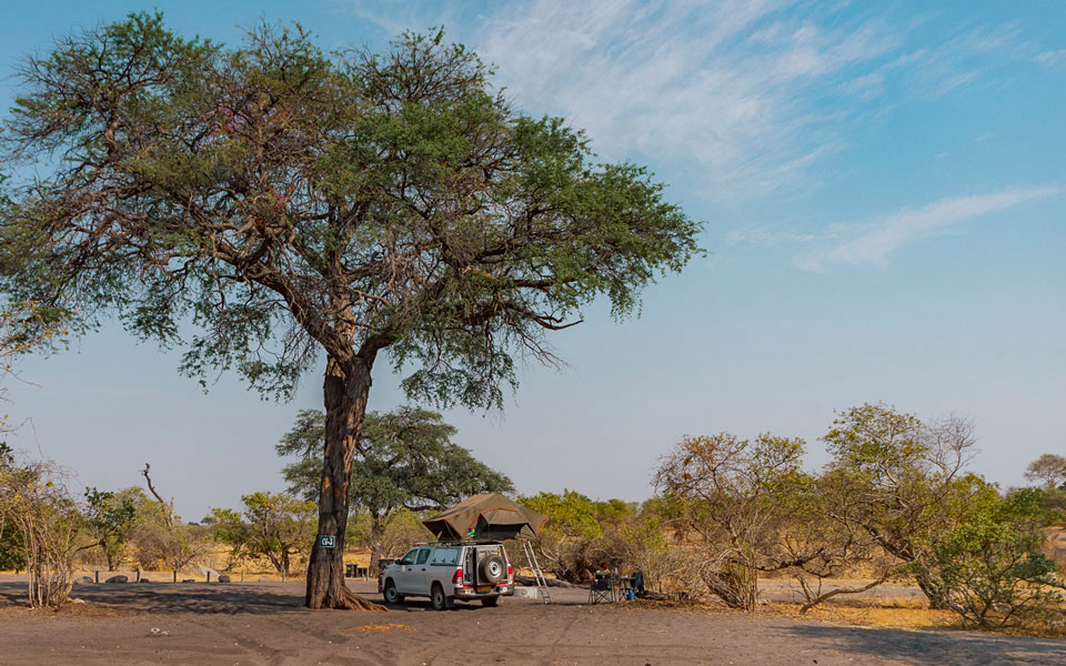 Tolle Campsites wie hier in Savuti