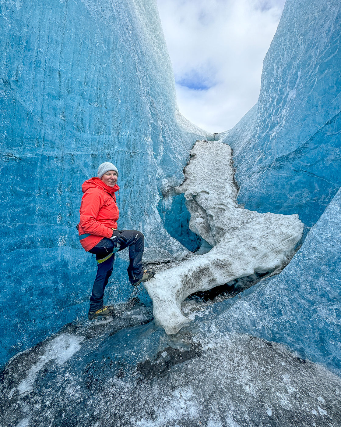 Gletscherwanderung im Winter in Island
