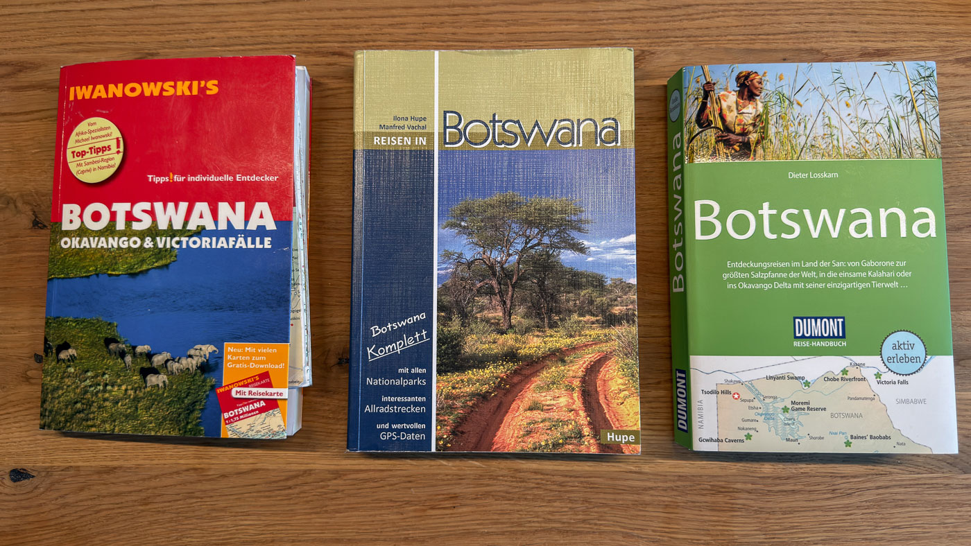 Empfohlene und getestete Reiseführer je Reiseart